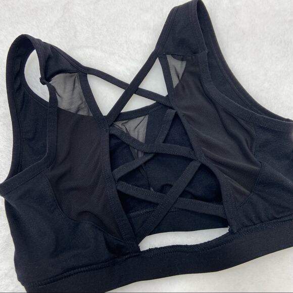 BKE Criss Cross Sports Bra Small Black - Picture 6 of 6